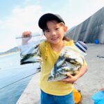【糸島】で【子連れ釣り】peko隊釣り部、船越漁港&野北漁港の一日②
