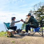 【子連れ山口】【キャンプ】マジで綺麗な海と空!!長門市の【青海島高山オートキャンプ場】で長女と誕生日キャンプデート♥