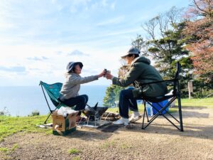 【子連れ山口】【キャンプ】マジで綺麗な海と空!!長門市の【青海島高山オートキャンプ場】で長女と誕生日キャンプデート♥